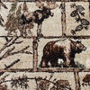 image:imageFlash Furniture Vale Collection Wildlife Area Rug  Rustic Brown Nature Inspired Olefin Rug  2 x 7 Area Rug  Jute Backing  Entryway Living Room BedroomBrown