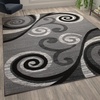 image:imageFlash Furniture Valli Collection Area Rug  High Pile Purple Olefin Rug  5 x 7 Area Rug  Jute Backing  Hallway Entryway Bedroom Living RoomGrey