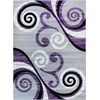 image:imageFlash Furniture Valli Collection Area Rug  High Pile Purple Olefin Rug  5 x 7 Area Rug  Jute Backing  Hallway Entryway Bedroom Living RoomPurple