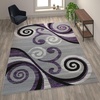 image:imageFlash Furniture Valli Collection Area Rug  High Pile Purple Olefin Rug  5 x 7 Area Rug  Jute Backing  Hallway Entryway Bedroom Living RoomPurple