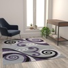 image:imageFlash Furniture Valli Collection Area Rug  High Pile Purple Olefin Rug  5 x 7 Area Rug  Jute Backing  Hallway Entryway Bedroom Living RoomPurple