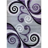 image:imageFlash Furniture Valli Collection Area Rug  High Pile Purple Olefin Rug  5 x 7 Area Rug  Jute Backing  Hallway Entryway Bedroom Living RoomPurple
