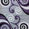 image:imageFlash Furniture Valli Collection Area Rug  High Pile Purple Olefin Rug  5 x 7 Area Rug  Jute Backing  Hallway Entryway Bedroom Living RoomPurple
