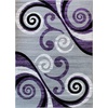 image:imageFlash Furniture Valli Collection Area Rug  High Pile Purple Olefin Rug  5 x 7 Area Rug  Jute Backing  Hallway Entryway Bedroom Living RoomPurple