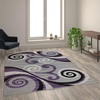 image:imageFlash Furniture Valli Collection Area Rug  High Pile Purple Olefin Rug  5 x 7 Area Rug  Jute Backing  Hallway Entryway Bedroom Living RoomPurple