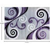 image:imageFlash Furniture Valli Collection Area Rug  High Pile Purple Olefin Rug  5 x 7 Area Rug  Jute Backing  Hallway Entryway Bedroom Living RoomPurple