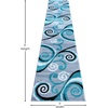 image:imageFlash Furniture Valli Collection Area Rug  High Pile Purple Olefin Rug  5 x 7 Area Rug  Jute Backing  Hallway Entryway Bedroom Living RoomTurquoise