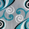 image:imageFlash Furniture Valli Collection Area Rug  High Pile Purple Olefin Rug  5 x 7 Area Rug  Jute Backing  Hallway Entryway Bedroom Living RoomTurquoise
