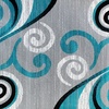 image:imageFlash Furniture Valli Collection Area Rug  High Pile Purple Olefin Rug  5 x 7 Area Rug  Jute Backing  Hallway Entryway Bedroom Living RoomTurquoise