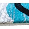 image:imageFlash Furniture Valli Collection Area Rug  High Pile Purple Olefin Rug  5 x 7 Area Rug  Jute Backing  Hallway Entryway Bedroom Living RoomTurquoise