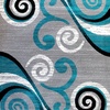 image:imageFlash Furniture Valli Collection Area Rug  High Pile Purple Olefin Rug  5 x 7 Area Rug  Jute Backing  Hallway Entryway Bedroom Living RoomTurquoise