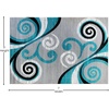 image:imageFlash Furniture Valli Collection Area Rug  High Pile Purple Olefin Rug  5 x 7 Area Rug  Jute Backing  Hallway Entryway Bedroom Living RoomTurquoise