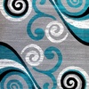 image:imageFlash Furniture Valli Collection Area Rug  High Pile Purple Olefin Rug  5 x 7 Area Rug  Jute Backing  Hallway Entryway Bedroom Living RoomTurquoise