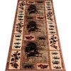 image:imageFlash Furniture Vassa Collection Nature Themed Olefin Area Rug  Mother Bear amp Cubs  2 x 7  Jute Backing  Entryway Living Room Bedroom2 x 74 Rectangular