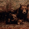 image:imageFlash Furniture Vassa Collection Nature Themed Olefin Area Rug  Mother Bear amp Cubs  2 x 7  Jute Backing  Entryway Living Room Bedroom6 x 9 Rectangular