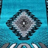 image:imageFlash Furniture Ventana Collection Southwestern Accent Rug  Low Pile Hunter Green Olefin Rug  2x7 Area Rug  Jute Backing  Hallway Entryway Bedroom Living RoomTurquoise