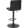 image:imageFlash Furniture Vincent Modern Cognac Vinyl Adjustable Bar Stool with Back Swivel Stool with Black Pedestal Base and FootrestBlackBlack Frame