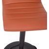 image:imageFlash Furniture Vincent Modern Cognac Vinyl Adjustable Bar Stool with Back Swivel Stool with Black Pedestal Base and FootrestCognacBlack Frame