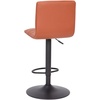 image:imageFlash Furniture Vincent Modern Cognac Vinyl Adjustable Bar Stool with Back Swivel Stool with Black Pedestal Base and FootrestCognacBlack Frame