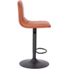 image:imageFlash Furniture Vincent Modern Cognac Vinyl Adjustable Bar Stool with Back Swivel Stool with Black Pedestal Base and FootrestCognacBlack Frame
