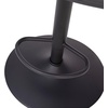 image:imageFlash Furniture Vincent Modern Cognac Vinyl Adjustable Bar Stool with Back Swivel Stool with Black Pedestal Base and FootrestGrayBlack Frame