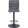 image:imageFlash Furniture Vincent Modern Cognac Vinyl Adjustable Bar Stool with Back Swivel Stool with Black Pedestal Base and FootrestGrayBlack Frame