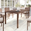 image:imageMartha Stewart Bedford 62 IndoorOutdoor Aluminum Patio Table with Umbrella Hole and Brushed Woodgrain Finish in GrayBrown