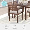 image:imageMartha Stewart Bedford IndoorOutdoor Stackable Aluminum Patio Armchairs with Brushed Woodgrain Finish in Brown and Cream AllWeather Cushions Set of 2Brown