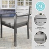 image:imageMartha Stewart Bedford IndoorOutdoor Stackable Aluminum Patio Armchairs with Brushed Woodgrain Finish in Brown and Cream AllWeather Cushions Set of 2Grey
