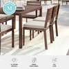image:imageMartha Stewart Bedford IndoorOutdoor Stackable Aluminum Patio Chairs with Brushed Woodgrain Finish in Gray and Gray AllWeather Cushions Set of 2Brown