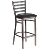 Black Vinyl Seat/Clear Coated Metal Frame