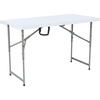 image:imageFlash Furniture 4Foot Height Adjustable BiFold Granite White Plastic Folding TableClassic