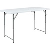 image:imageFlash Furniture 4Foot Height Adjustable BiFold Granite White Plastic Folding TableEasyFold