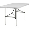 image:imageFlash Furniture Elon Commercial Grade 5Foot BiFold Granite White Plastic Folding Table