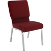 Burgundy Fabric/Silver Vein Frame