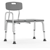 image:imageFlash Furniture HERCULES Series 300 Lb Capacity Adjustable Gray Bath amp Shower Transfer Bench with Back and Side ArmGrey