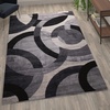 image:imageFlash Furniture Harken Collection 6 x 9 Geometric Area Rug  Black and Gray Olefin Facing  Jute Backing  Living Room or Bedroom