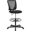image:imageFlash Furniture Harper Ergonomic MidBack Mesh Drafting Chair with Black Fabric Seat and Adjustable Foot RingContemporary