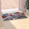 image:imageFlash Furniture Jubilee Collection Abstract Area Rug  High Pile Orange Olefin Rug  2 x 3 Area Rug  Jute Backing  Hallway Entryway Bedroom Living RoomRed