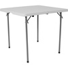 image:imageFlash Furniture Kathryn 279Foot Square BiFold Granite White Plastic Folding Table with Carrying Handle