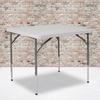 image:imageFlash Furniture Kathryn 279Foot Square Height Adjustable Granite White Plastic Folding Table