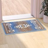 image:imageFlash Furniture Lodi Collection Southwestern Area Rug  Low Pile Brown Olefin Rug  2 x 3 Area Rug  Jute Backing  Hallway Entryway Bedroom Living RoomBlue