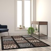 image:imageFlash Furniture Menagerie Collection Animal Print Area Rug  Olefin Area Rug with Cheetah Leopard Zebra and Giraffe Design  5 x 7  Individually Raised Squares52 x 74 Rectangular