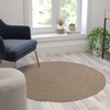 image:imageFlash Furniture Prima Natural Fiber Jute Area Rug 8 x 10  Braided Indoor Jute Rug  Natural Area RugsNatural