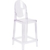 image:imageFlash Furniture Revna Ghost Counter Stool with Oval Back in Revna Transparent Crystal Pack of 4Set of 1