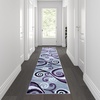 image:imageFlash Furniture Valli Collection Area Rug  High Pile Purple Olefin Rug  5 x 7 Area Rug  Jute Backing  Hallway Entryway Bedroom Living RoomPurple
