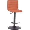 image:imageFlash Furniture Vincent Modern Cognac Vinyl Adjustable Bar Stool with Back Swivel Stool with Black Pedestal Base and FootrestCognacBlack Frame