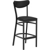 Black Vinyl Back/Black Vinyl Seat