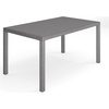 image:imageMartha Stewart Bedford 62 IndoorOutdoor Aluminum Patio Table with Umbrella Hole and Brushed Woodgrain Finish in GrayGrey