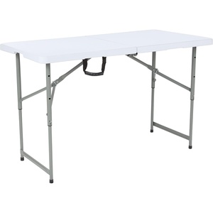 image:imageFlash Furniture 4Foot Height Adjustable BiFold Granite White Plastic Folding TableClassic